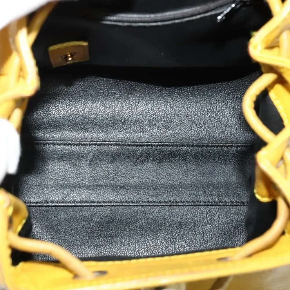 Dior Leather Backpack Gold